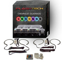 Chevrolet Silverado V.3 Fusion Color Change LED Halo Headlight Kit 2003-2006