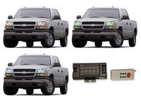 Chevrolet Silverado V.3 Fusion Color Change LED Halo Headlight Kit 2003-2006
