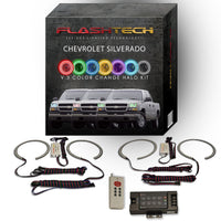 Chevrolet Silverado V.3 Fusion Color Change LED Halo Headlight Kit 2003-2006