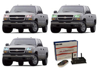 Chevrolet Silverado V.3 Fusion Color Change LED Halo Headlight Kit 2003-2006