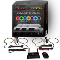 Chevrolet Silverado V.3 Fusion Color Change LED Halo Headlight Kit 2003-2006