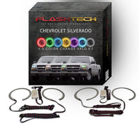 Chevrolet Silverado V.3 Fusion Color Change LED Halo Headlight Kit 2003-2006