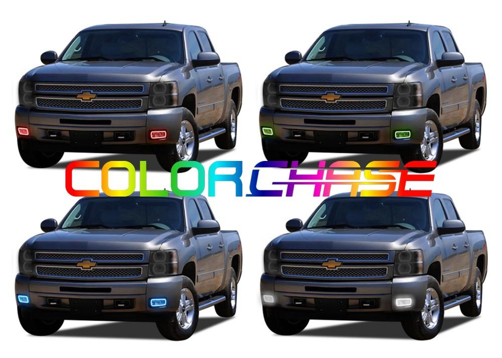 Chevrolet Silverado ColorChase LED Halo Headlight Kit 2007-2013