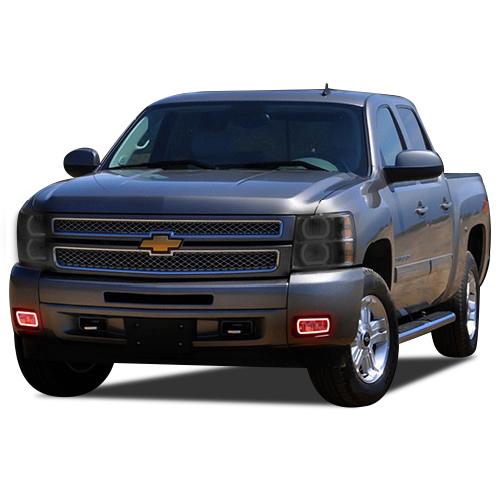 Chevrolet Silverado V.3 Fusion Color Change LED Halo Fog Light Kit 2007-2013
