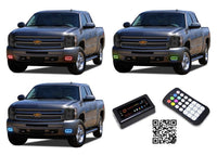 Chevrolet Silverado V.3 Fusion Color Change LED Halo Headlight Kit 2007-2013