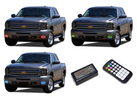 Chevrolet Silverado V.3 Fusion Color Change LED Halo Headlight Kit 2007-2013
