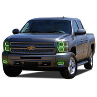 Chevrolet Silverado V.3 Fusion Color Change LED Halo Headlight Fog Light Kit 2007-2013