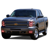 Chevrolet Silverado V.3 Fusion Color Change LED Halo Headlight Fog Light Kit 2007-2013