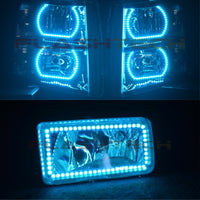 Chevrolet Silverado V.3 Fusion Color Change LED Halo Headlight Fog Light Kit 2007-2013