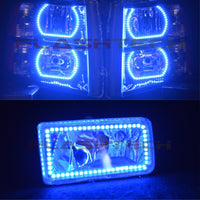 Chevrolet Silverado V.3 Fusion Color Change LED Halo Headlight Fog Light Kit 2007-2013