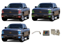 Chevrolet Silverado V.3 Fusion Color Change LED Halo Headlight Fog Light Kit 2007-2013