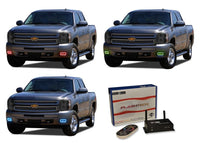 Chevrolet Silverado V.3 Fusion Color Change LED Halo Headlight Kit 2007-2013