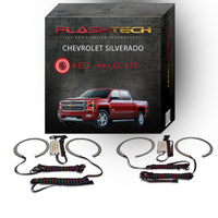Chevrolet Silverado Projector V.3 Fusion Color Change LED Halo Headlight Kit 2014-2016