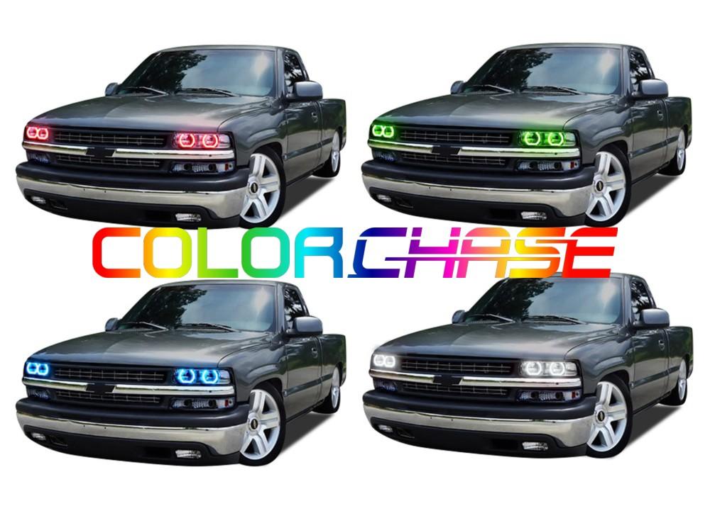 Chevrolet Silverado ColorChase LED Halo Headlight Kit 1998-2002