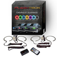 Chevrolet Silverado V.3 Fusion Color Change LED Halo Headlight Kit 1998-2002