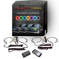 Chevrolet Silverado V.3 Fusion Color Change LED Halo Headlight Kit 1998-2002