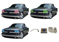 Chevrolet Silverado V.3 Fusion Color Change LED Halo Headlight Kit 1998-2002