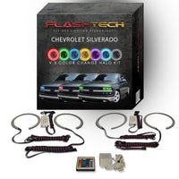 Chevrolet Silverado V.3 Fusion Color Change LED Halo Headlight Kit 1998-2002