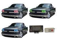 Chevrolet Silverado V.3 Fusion Color Change LED Halo Headlight Kit 1998-2002