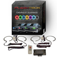 Chevrolet Silverado V.3 Fusion Color Change LED Halo Headlight Kit 1998-2002
