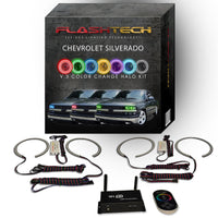 Chevrolet Silverado V.3 Fusion Color Change LED Halo Headlight Kit 1998-2002