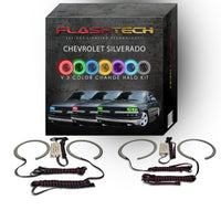 Chevrolet Silverado V.3 Fusion Color Change LED Halo Headlight Kit 1998-2002