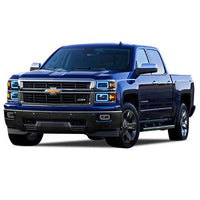 Chevrolet Silverado Non Projector V.3 Fusion Color Change LED Halo Headlight Kit 2014-2016