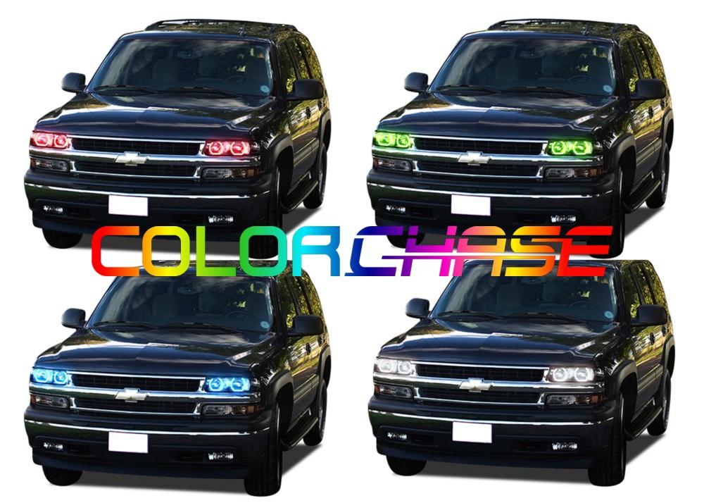 Chevrolet Tahoe ColorChase LED Halo Headlight Kit 2000-2006