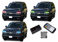 Chevrolet Tahoe V.3 Fusion Color Change LED Halo Headlight Kit 2000-2006