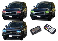 Chevrolet Tahoe V.3 Fusion Color Change LED Halo Headlight Kit 2000-2006