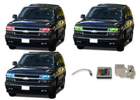 Chevrolet Tahoe V.3 Fusion Color Change LED Halo Headlight Kit 2000-2006