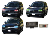 Chevrolet Tahoe V.3 Fusion Color Change LED Halo Headlight Kit 2000-2006
