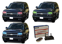 Chevrolet Tahoe V.3 Fusion Color Change LED Halo Headlight Kit 2000-2006