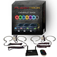 Chevrolet Tahoe V.3 Fusion Color Change LED Halo Headlight Kit 2000-2006