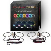 Chevrolet Tahoe V.3 Fusion Color Change LED Halo Headlight Kit 2000-2006