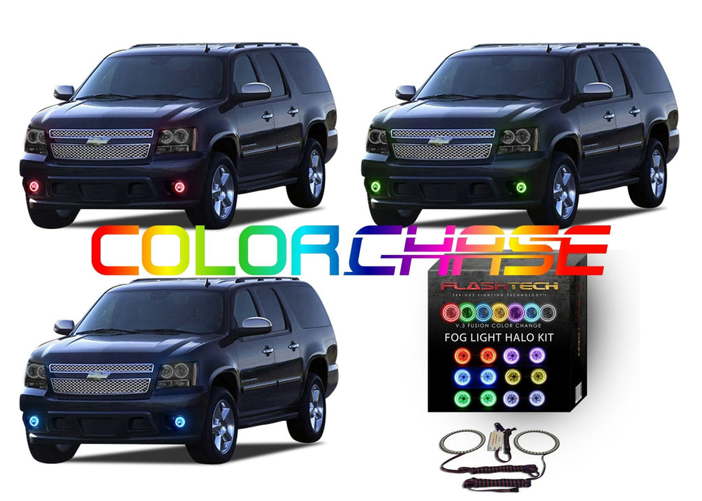 Chevrolet Tahoe ColorChase LED Halo Fog Light Kit 2007-2013