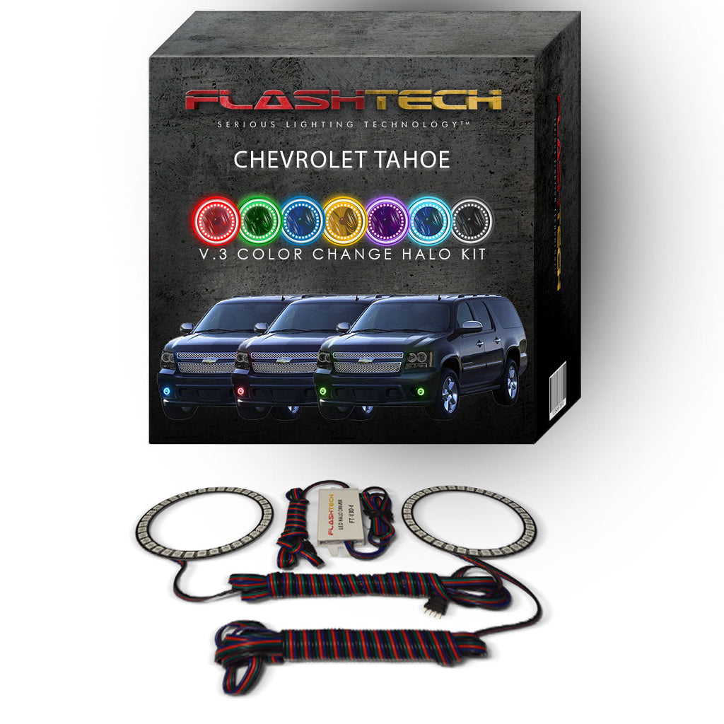Chevrolet Tahoe V.3 Fusion Color Change LED Halo Fog Light Kit 2007-2013