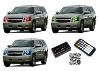 Chevrolet Tahoe V.3 Fusion Color Change LED Halo Headlight Kit 2007-2013