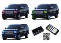 Chevrolet Tahoe V.3 Fusion Color Change Headlight & LED Halo Fog Light Kit 2007-2013