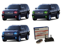 Chevrolet Tahoe V.3 Fusion Color Change Headlight & LED Halo Fog Light Kit 2007-2013