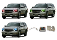 Chevrolet Tahoe V.3 Fusion Color Change LED Halo Headlight Kit 2007-2013