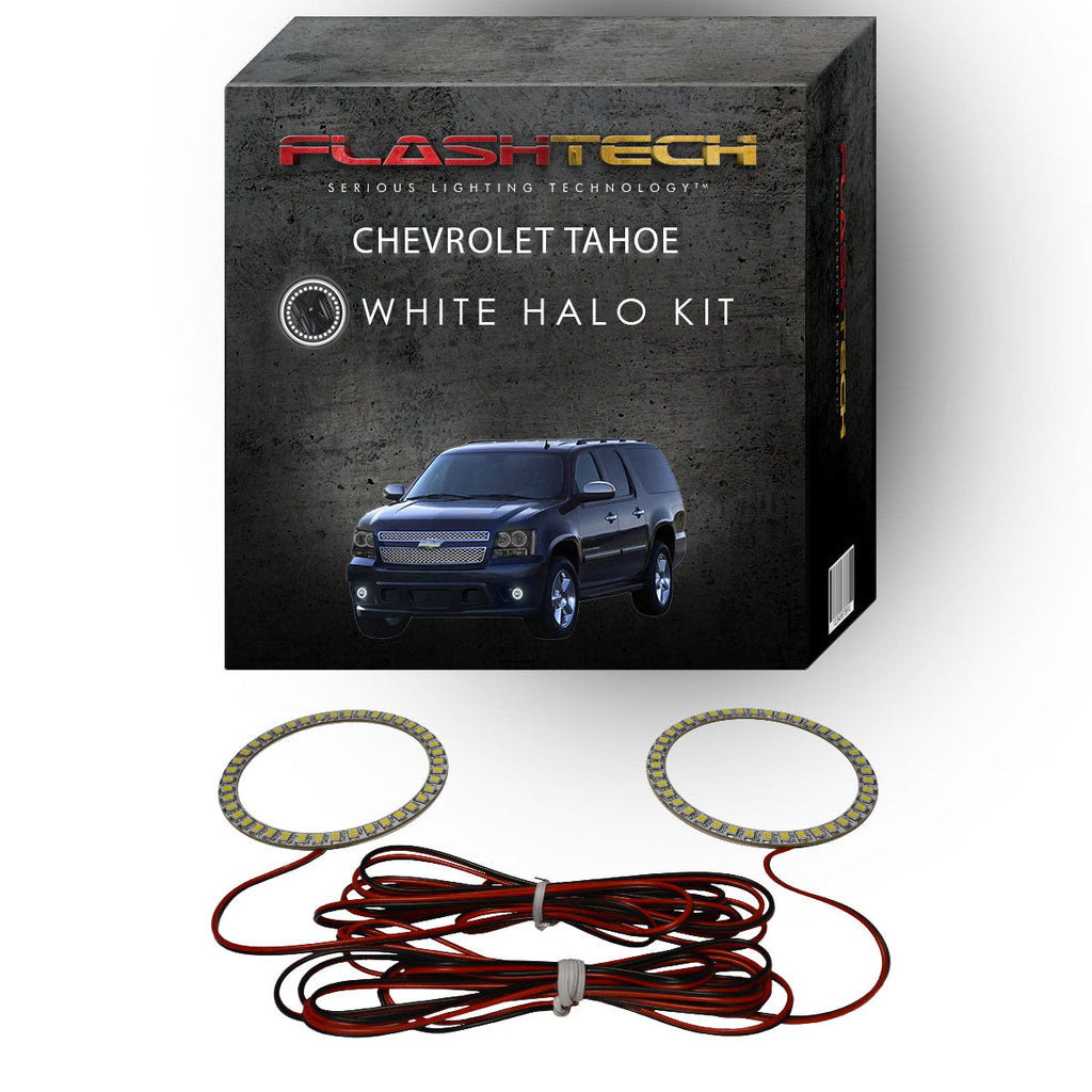 Chevrolet Tahoe White LED Halo Fog Light Kit 2007-2013