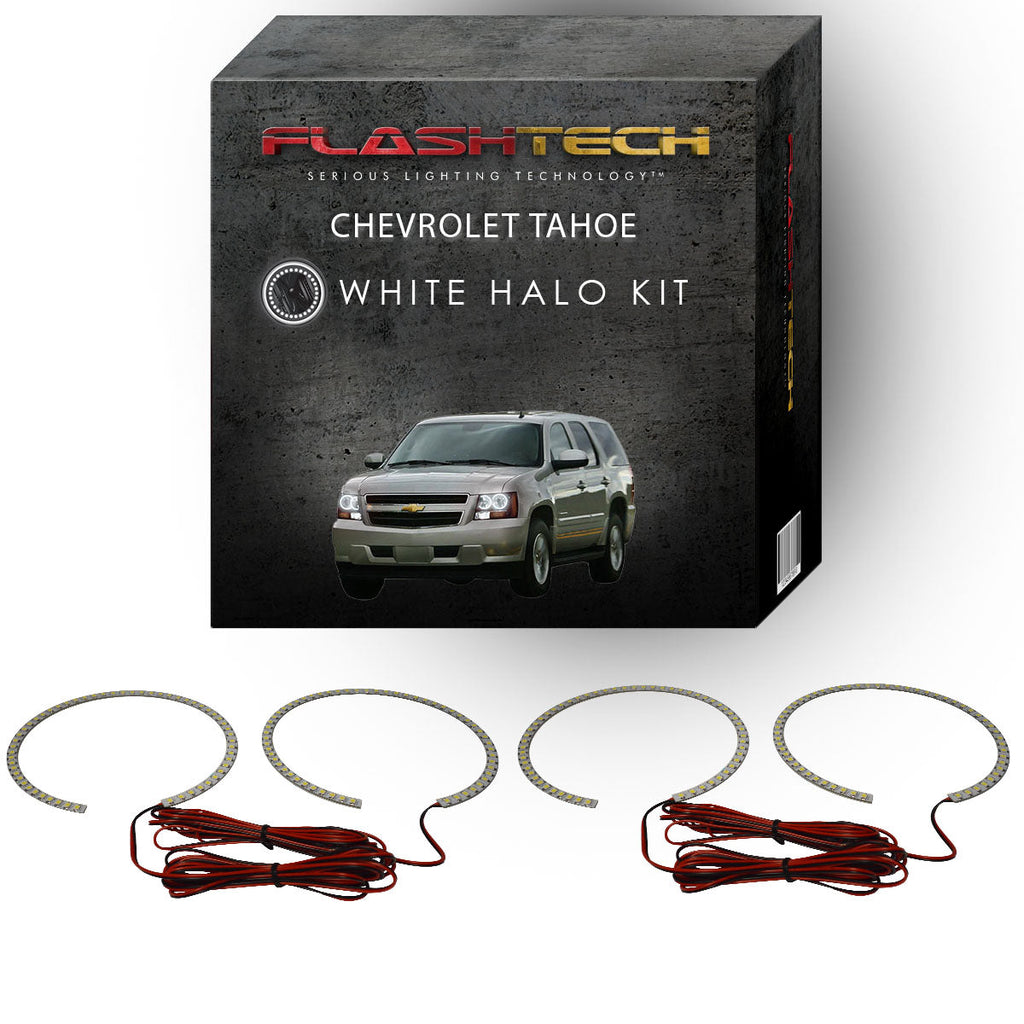Chevrolet Tahoe White LED Halo Headlight Kit 2007-2013