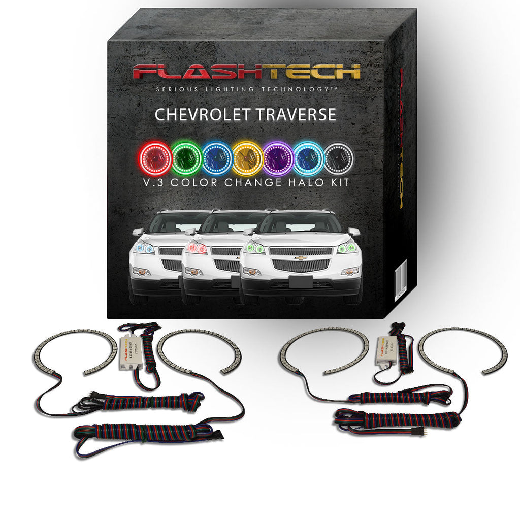 Chevrolet Traverse V.3 LED Halo Headlight Kit 2009-2012