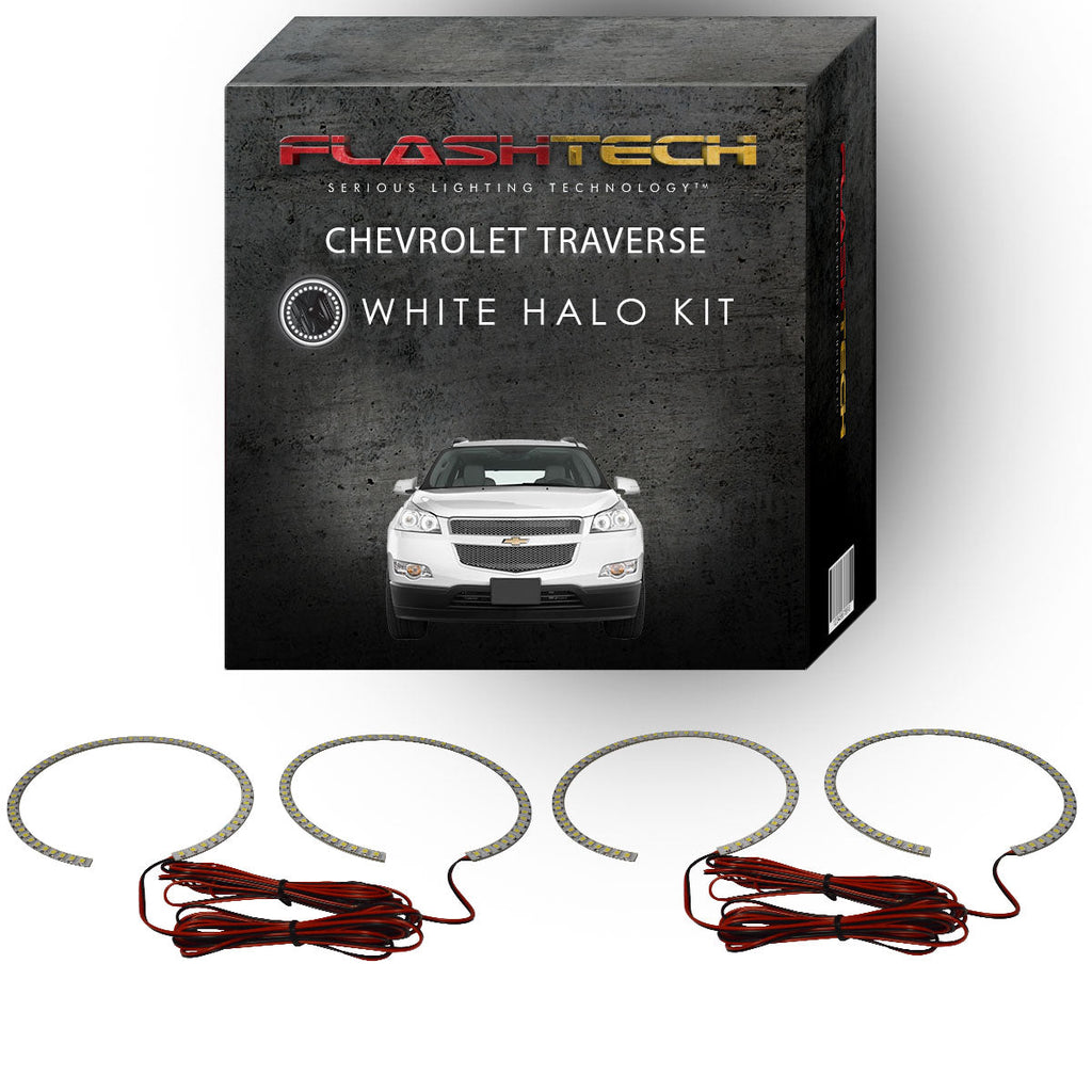 Chevrolet Traverse White LED Halo Headlight Kit 2009-2012