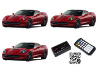 Chevrolet Corvette V.3 Fusion Color Change LED Halo Headlight Kit 2014-2016