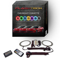 Chevrolet Corvette V.3 Fusion Color Change LED Halo Headlight Kit 2014-2016