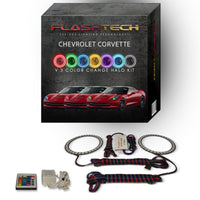 Chevrolet Corvette V.3 Fusion Color Change LED Halo Headlight Kit 2014-2016