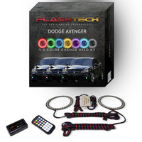 Dodge Avenger V.3 Fusion Color Change LED Halo Fog Light Kit 2008-2015