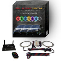 Dodge Avenger V.3 Fusion Color Change LED Halo Fog Light Kit 2008-2015
